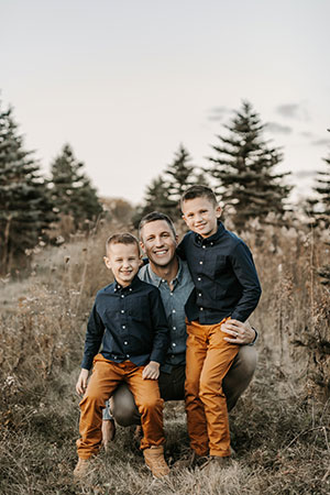 Dad and boys