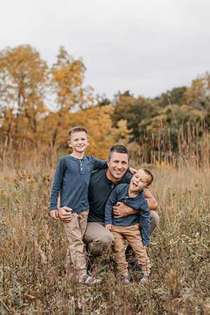 Dad and boys