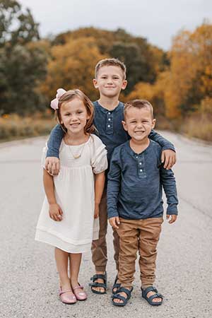 Dr. Schwab's three kids